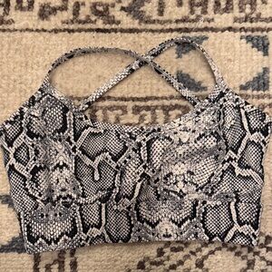 Varley Snake Print  sports bra